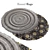 Russian Round Rug: 138 736 Polys 3D model small image 1