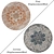 Round Rugs Set- 6pcs, V-Ray & Corona-Compatible 3D model small image 2