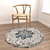 Round Rugs Set- 6pcs, V-Ray & Corona-Compatible 3D model small image 4