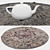 6-Piece Round Carpet Set - Versatile Designs for VRay and Corona 3D model small image 3