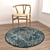 6-Piece Round Carpet Set - Versatile Designs for VRay and Corona 3D model small image 4