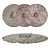 Round Carpets Set - 6-Piece Collection with Various Render Options 3D model small image 1