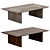 Sleek Balmain Coffee Table 3D model small image 1