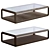 Sleek Modern Mattias Coffee Table 3D model small image 1