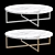 Sleek Torano Round Coffee Table 3D model small image 1
