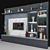 Versatile TV Wall Unit 3D model small image 3