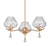 Glistening Glass Cluster Chandelier 3D model small image 1