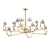 Crystal Gold Ring Chandelier 3D model small image 1