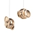 Golden LED Pendant Light 3D model small image 1