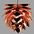 Pine Cone Copper Pendant 3D model small image 1