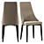 Elegant Largo Dining Chair & Dorian Table Set 3D model small image 4