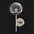 Elegant Glass Balls Brass Sconces 3D model small image 1