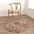 Round Rug Set: Versatile Carpets 3D model small image 4