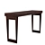 Contemporary Oak Desk Console with Asian Influence 3D model small image 1