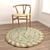 Versatile Round Carpets Set 3D model small image 4