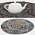 Round Carpets Set: Versatile and High-Quality 3D model small image 3