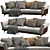 Versatile Flexform Este Sofa 3D model small image 2