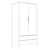 Dark Stained Ash Ledger Wardrobe 3D model small image 4