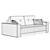 Italian Keoma Safira Double Sofa 3D model small image 5