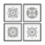 Mystic Mandalas Set 3D model small image 1