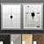 Modern Art Frame Set - Textured Frames 3D model small image 1