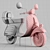 2014 Moto Vespa Bike: Classic Styling, Superior Performance 3D model small image 5