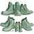 Timberland Waterproof Nubuck Boots 3D model small image 3