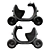 GLM: Futuristic Electric Scooter 3D model small image 2