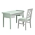 Chiavegato KlassiK Dubai Desk & Chair 3D model small image 1