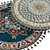 Geometric Round Carpet 3D model small image 2