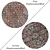 Versatile Round Carpets Set 3D model small image 2