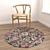 Versatile Round Carpets Set 3D model small image 4