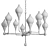 Fashion Brass Chandelier: Exclusive Elegance 3D model small image 2