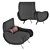 Cassina2: Elegant Marco Zanuso Chair 3D model small image 4