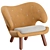 Finn Juhl Pelican Chair: Stylish Comfort 3D model small image 3