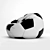 Football-Inspired Bag Chair 3D model small image 8