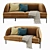 Elegance Double Sofa 3D model small image 1