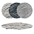 Versatile Round Carpets Set 3D model small image 1