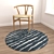 Versatile Round Carpets Set 3D model small image 4