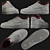 NikeAF1 Winter Fur Sneakers 3D model small image 5