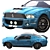 Ford GT500 Sport Blue 3D Model 3D model small image 5