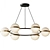 Elegant Tagliato LED Chandelier 3D model small image 1