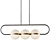 Elegant Tagliato LED Chandelier 3D model small image 2