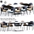 Modern Alicante Dining Chair 3D model small image 1