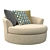 Modern Round Chair 3D model small image 1