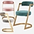 Elegant Kelly Wearstler Studio Dining Chair 3D model small image 6