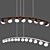 Harmonious Glow: Choir LED Pendant Light 3D model small image 3