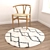 Round Carpets Set 185: Versatile and Realistic 3D model small image 4