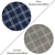 Round Carpets Set: Versatile and Detailed 3D model small image 2