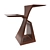 Sleek Sapele Beverage Stand 3D model small image 3